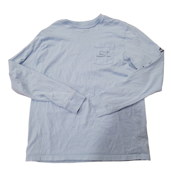 Vineyard Vines Other - Vineyard Vines Whale Pocket Tee T-Shirt Crew Neck Pullover Blue Size Youth XL